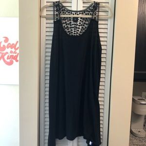 Black Lace Cotton Dress